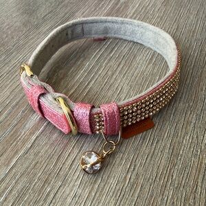 NWOT Sparkling Pink Dog Collar